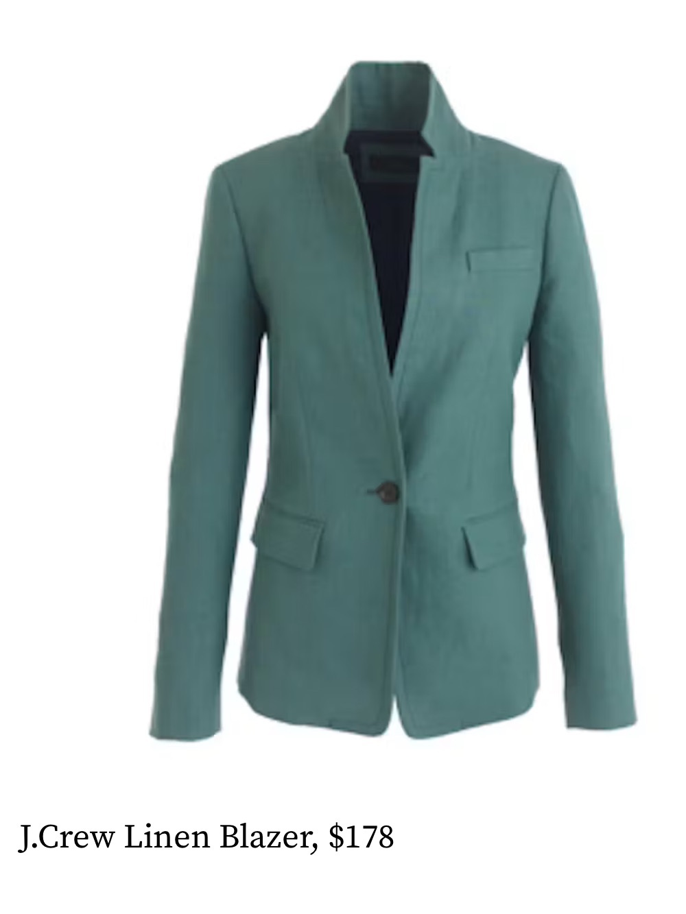 J. Crew Women’s Linen Green Blazer
